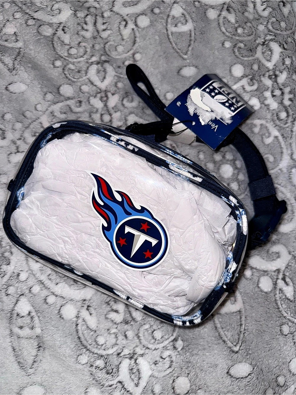Tennessee Titans NFL Clear Stadium Belt Bag Fanny Pack NWT